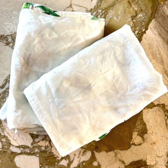 Pottery Barn Monique Lhuillier Olive Orchard King Size Pillow Shams 100% Tencel - Picture 6 of 8